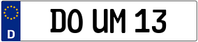 Trailer License Plate
